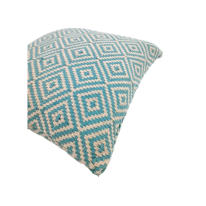 F-CW204-TQ Eloise cushion in turquoise pattern
