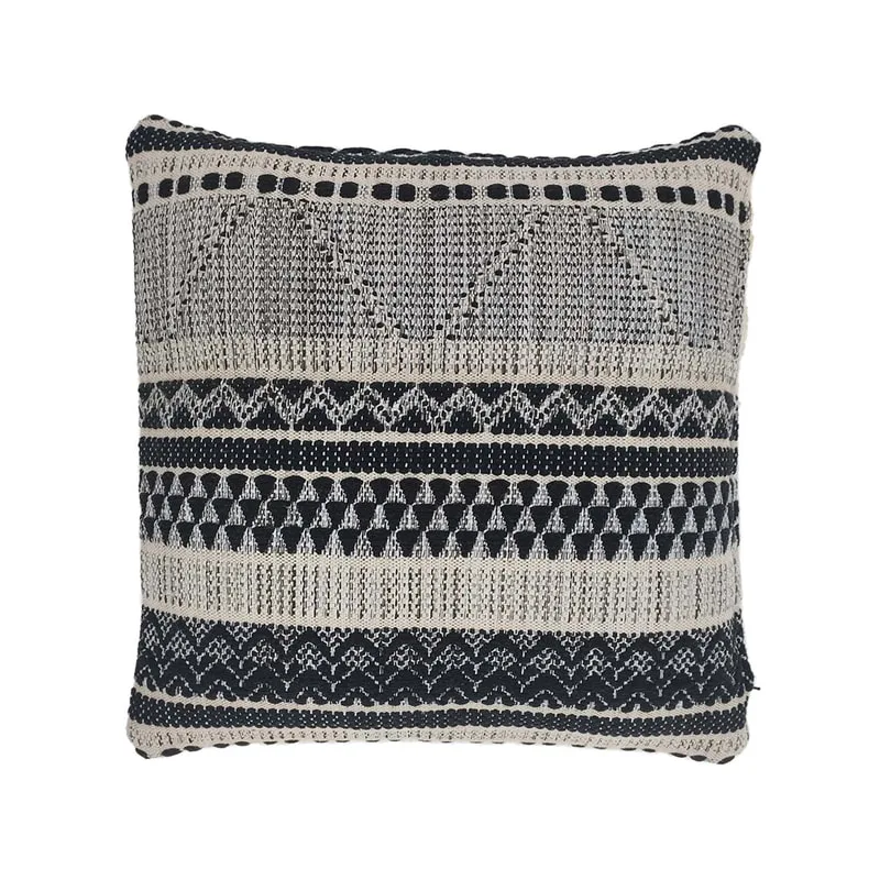 F-CW207-BW Gustave cushion in black & white pattern