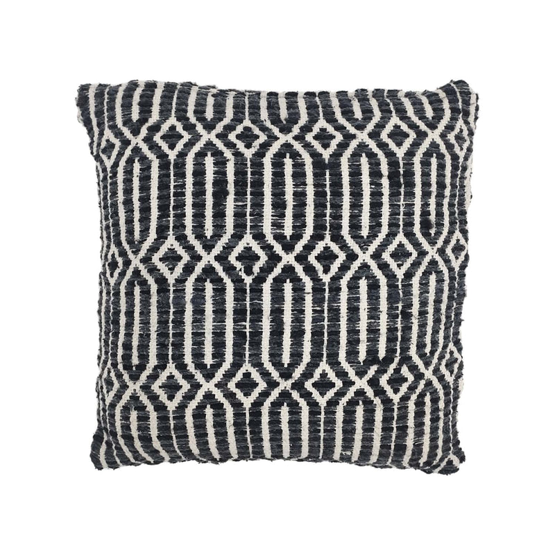F-CW208-BW Aviger cushion in black & white pattern
