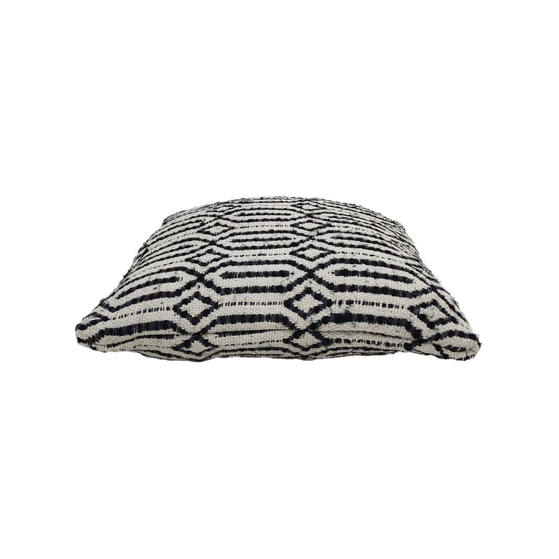 F-CW209-BW Harrison Cushion in black and white fabric