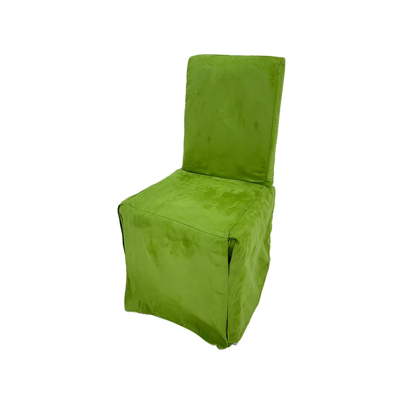 F-CX152-GR Chair cover in lime green suede