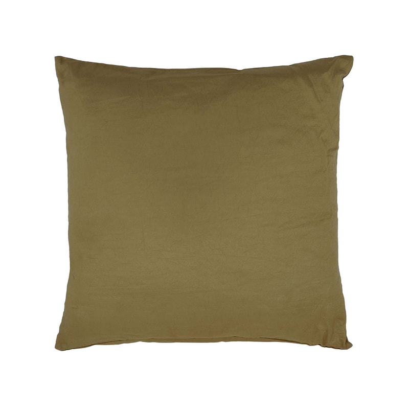 F-CX161-GD 45cm x 45cm Derby cushion in gold satin fabric