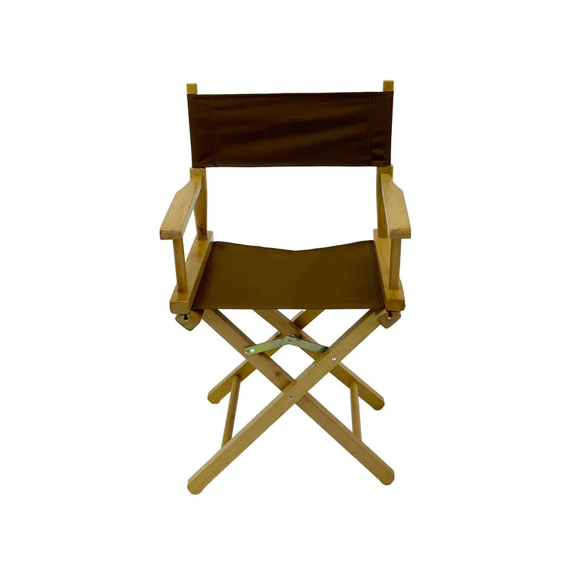 F-DR101-OC Kubrick director's chair in ochre fabric with natural wooden frame 