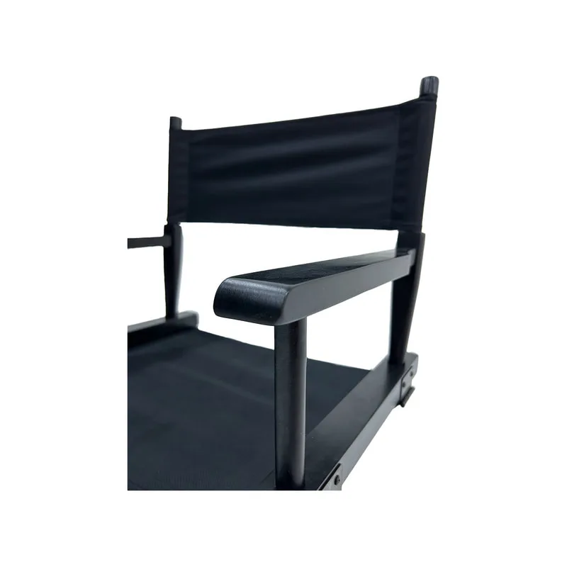 F-DR103-BL Kubrick director's chair in black fabric with black wooden frame 