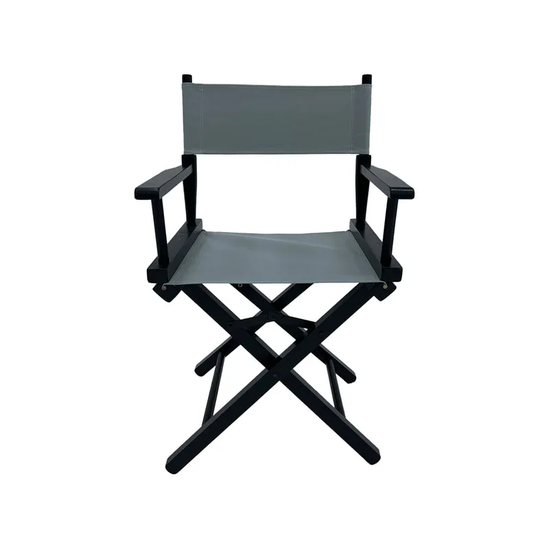 F-DR103-GY Kubrick director's chair in grey fabric with black wooden frame 