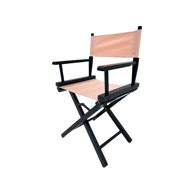 F-DR103-LP Kubrick director's chair in light pink fabric with black wooden frame 