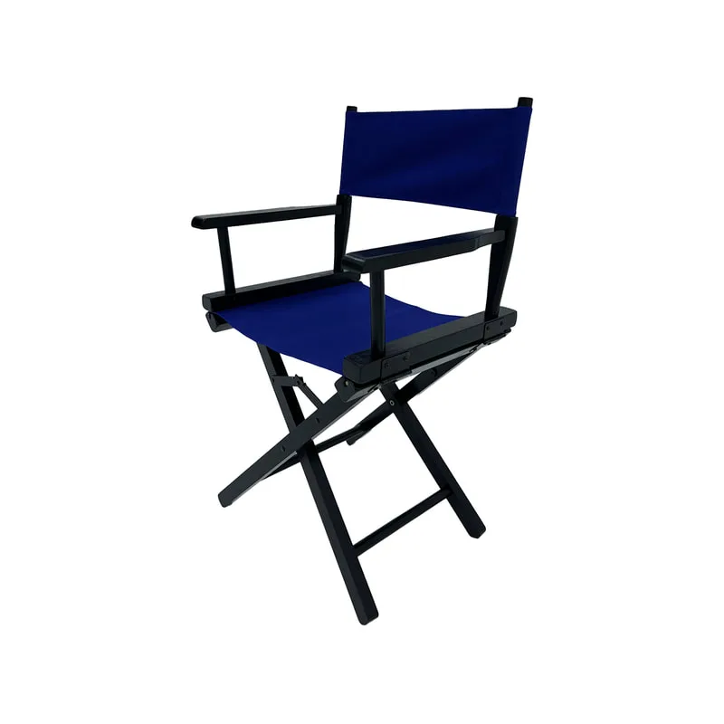 F-DR103-MB Kubrick director's chair in midnight blue fabric with black wooden frame 