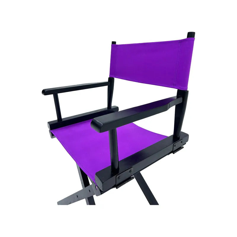 F-DR103-PR Kubrick director's chair in purple fabric with black wooden frame 