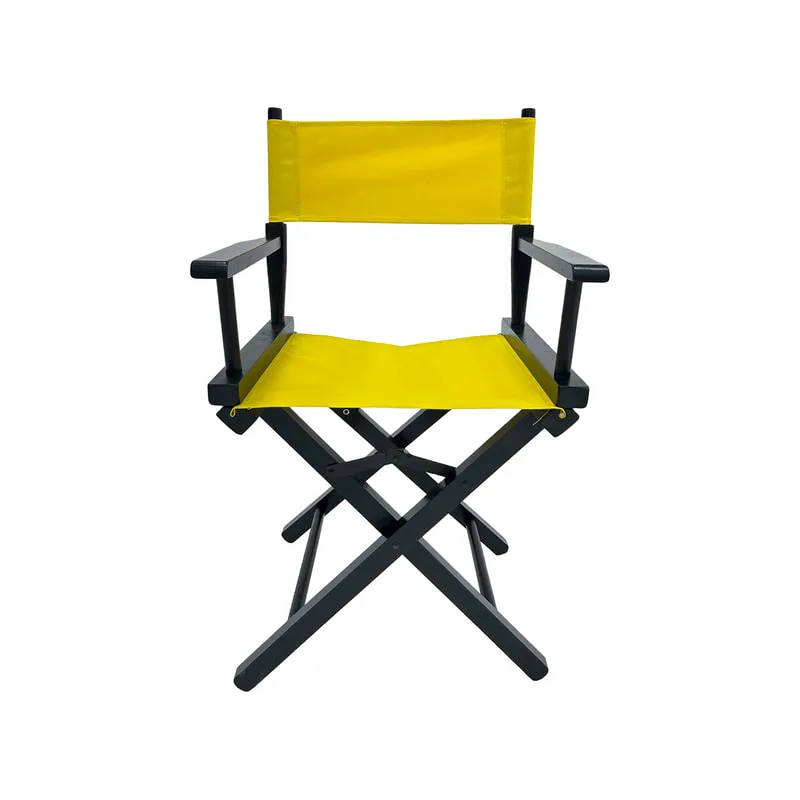 F-DR103-YL Kubrick director's chair in yellow fabric with black wooden frame 
