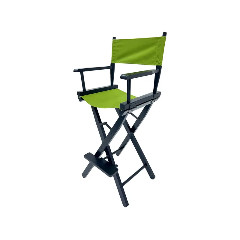 F-DR104-OG Kubrick director's high chair in olive green fabric with black wooden frame 