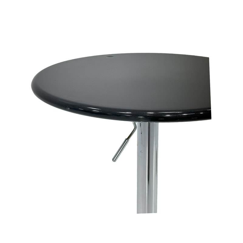 F-HT101-BL Type 1 Occa high table with black top and adjustable stainless steel base
