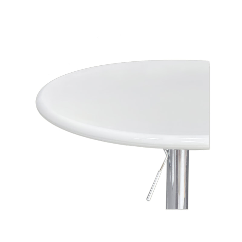 F-HT101-WH Type 1 Occa high table with white top and adjustable stainless steel base