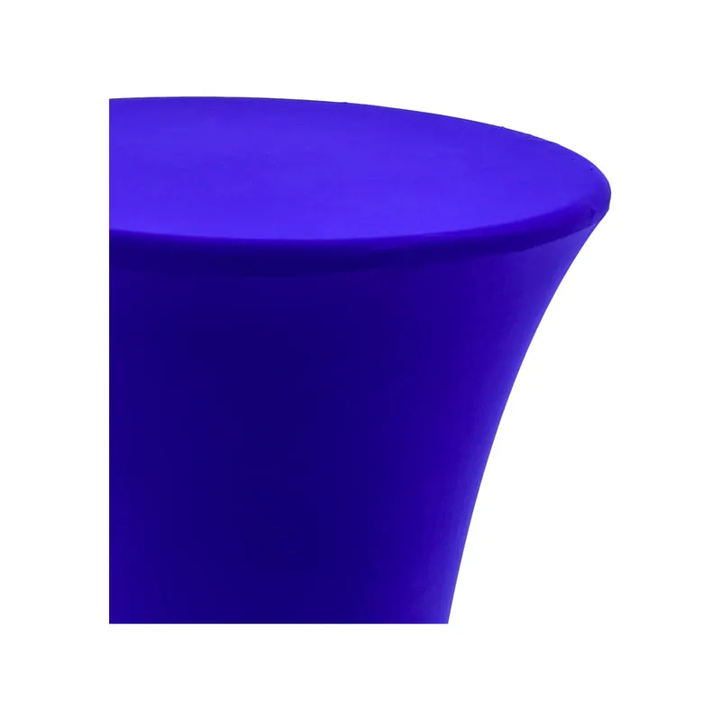 F-HT102-BU Vella high table with blue stretched cover