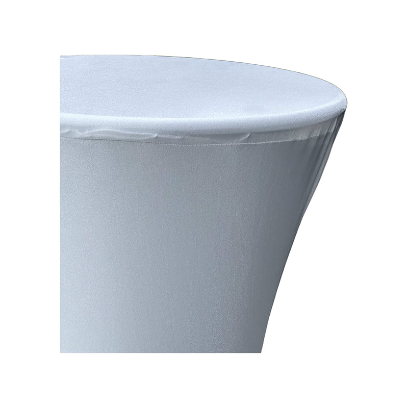 F-HT102-OW Vella high table with white stretched cover