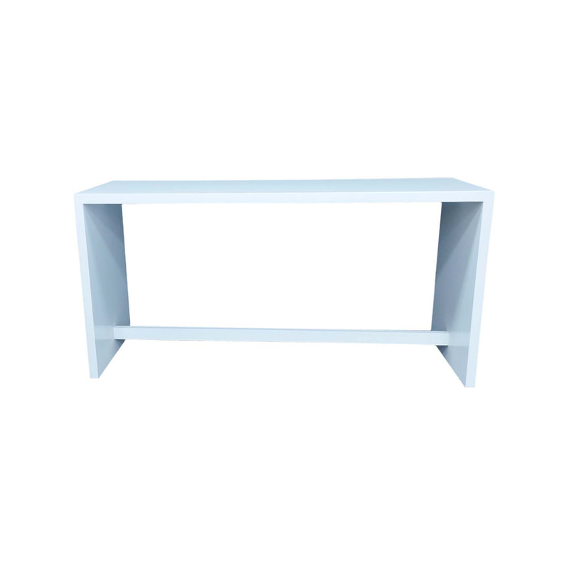 F-HT112-WH Davis high table in white