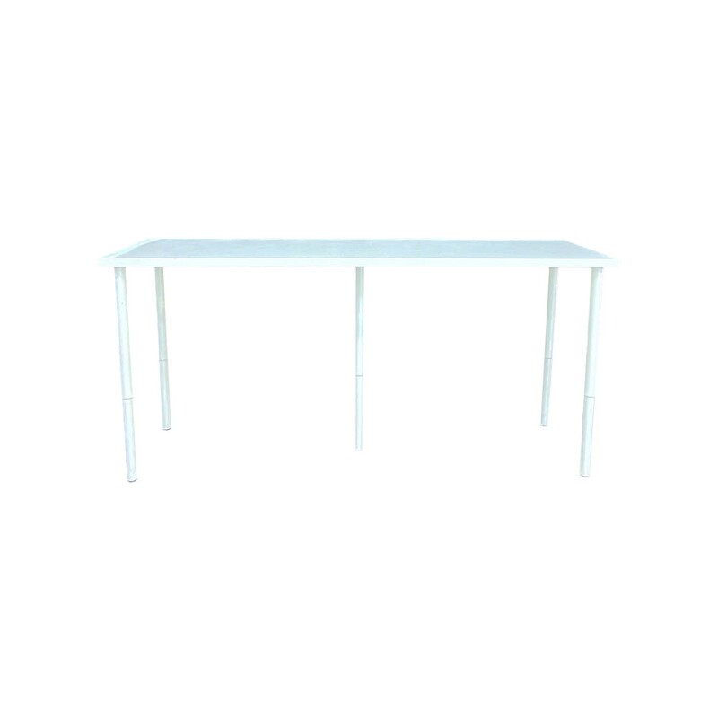 F-HT122-WH Normann high table with white wooden top & adjustable legs