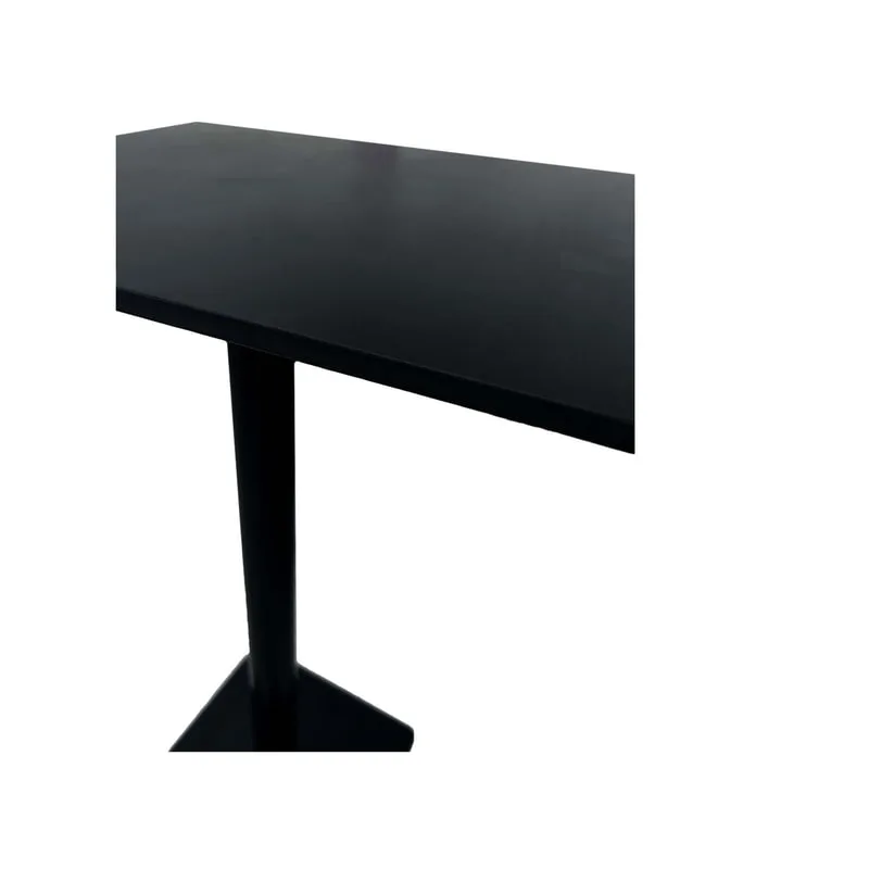 F-HT124-BL Type 2 Dioni high table in black with a black metal base