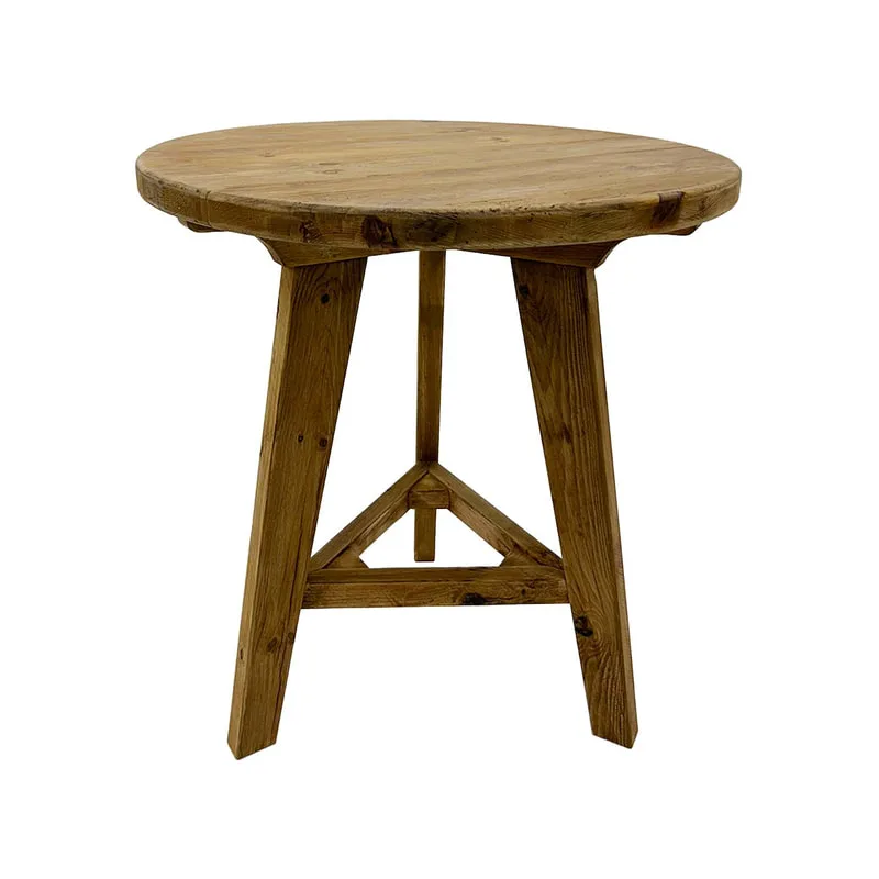 F-HT125-NW Tucker high table in natural solid wood​
