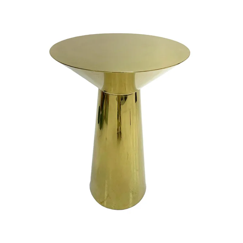 F-HT126-CG  Melbourne high table in champagne gold plated finish 