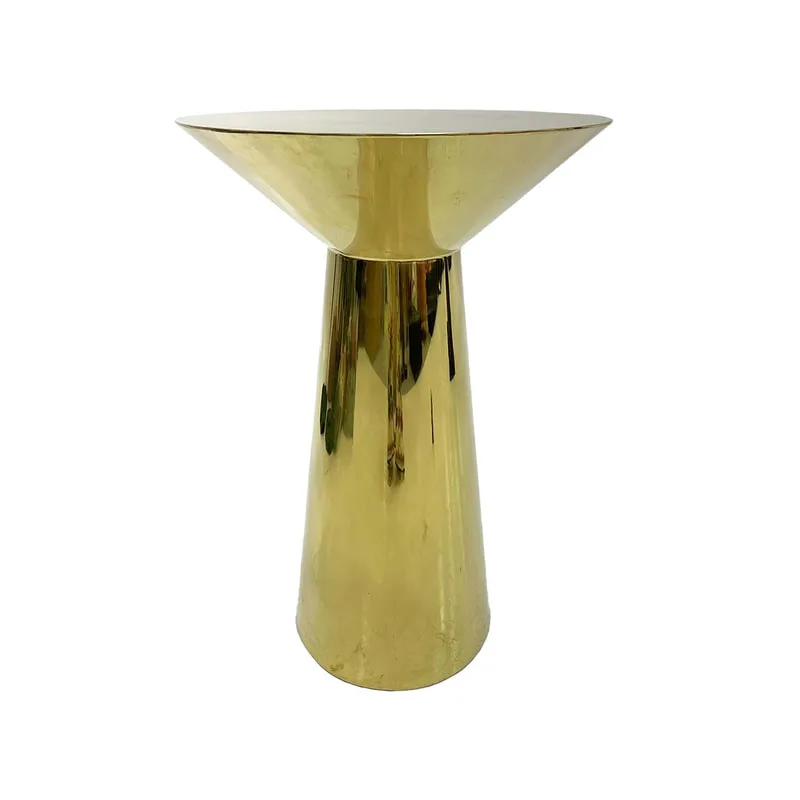 F-HT126-CG  Melbourne high table in champagne gold plated finish 