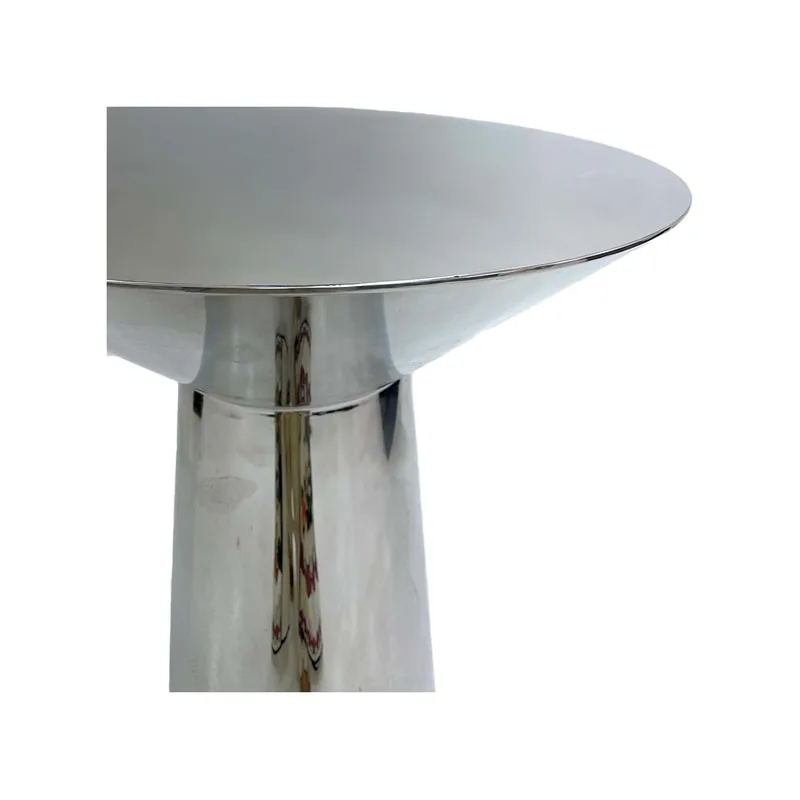 F-HT126-SI Melbourne high table in silver plated finish 