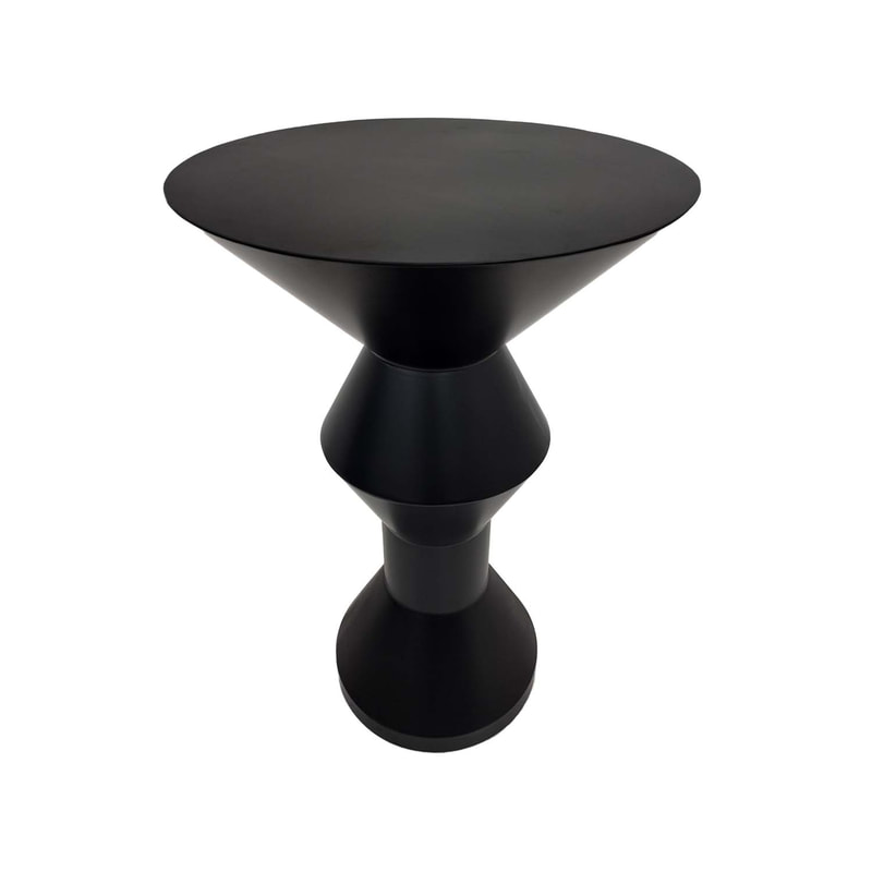 F-HT127-BL Soho high table in black plated finish 