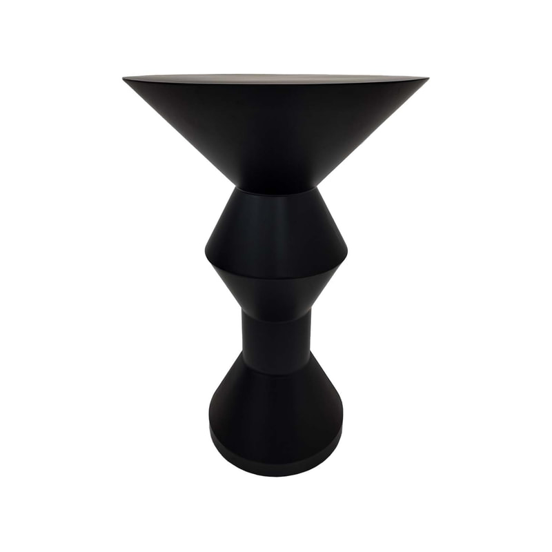 F-HT127-BL Soho high table in black plated finish 