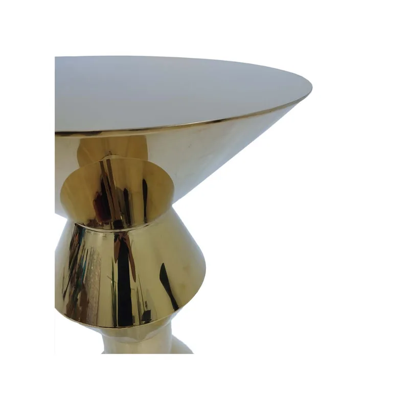 F-HT127-CG Soho high table in champagne gold plated finish 