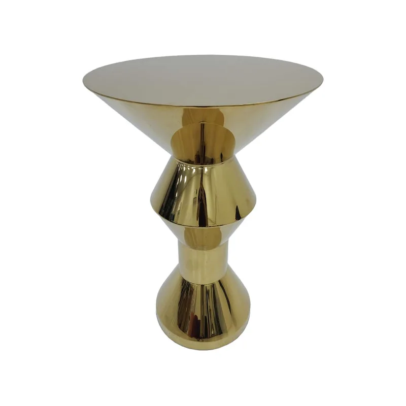 F-HT127-CG Soho high table in champagne gold plated finish 