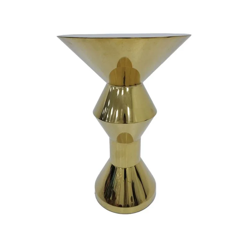 F-HT127-CG Soho high table in champagne gold plated finish 