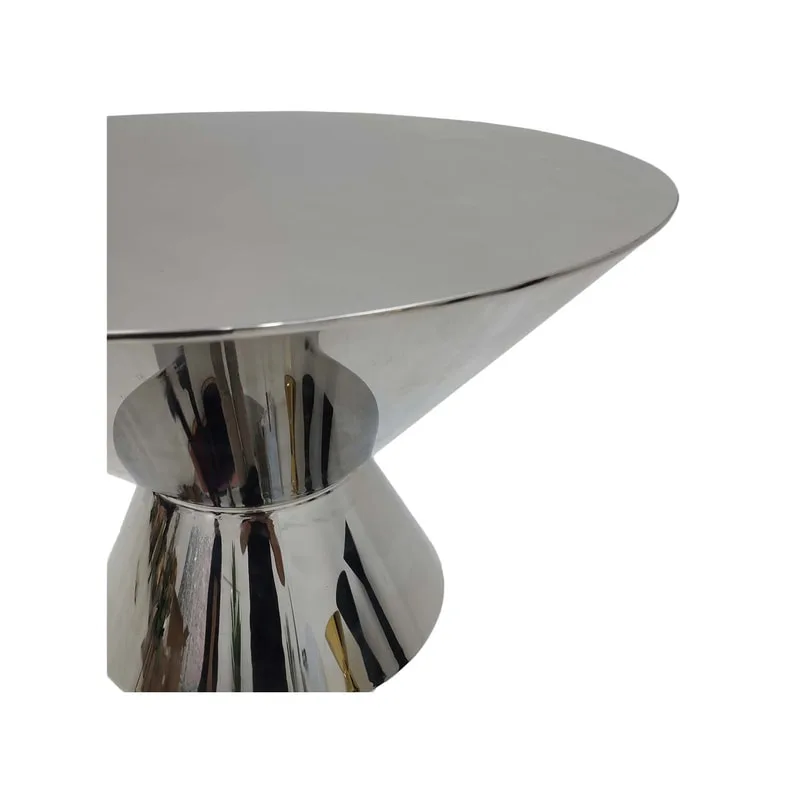 F-HT127-SI Soho high table in silver plated finish 