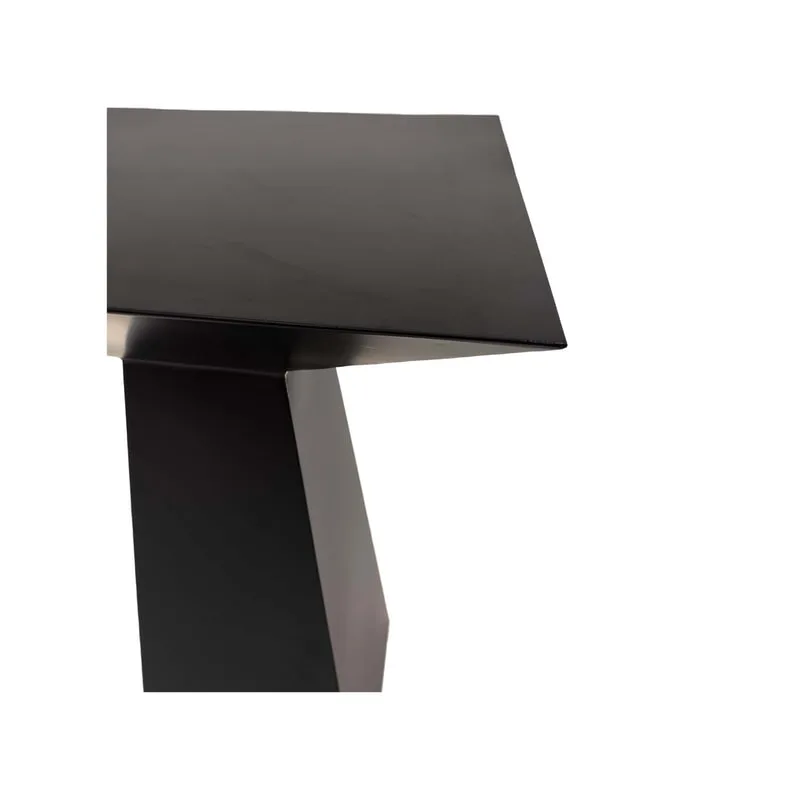 F-HT129-BL Vida high table in black powder coated metal