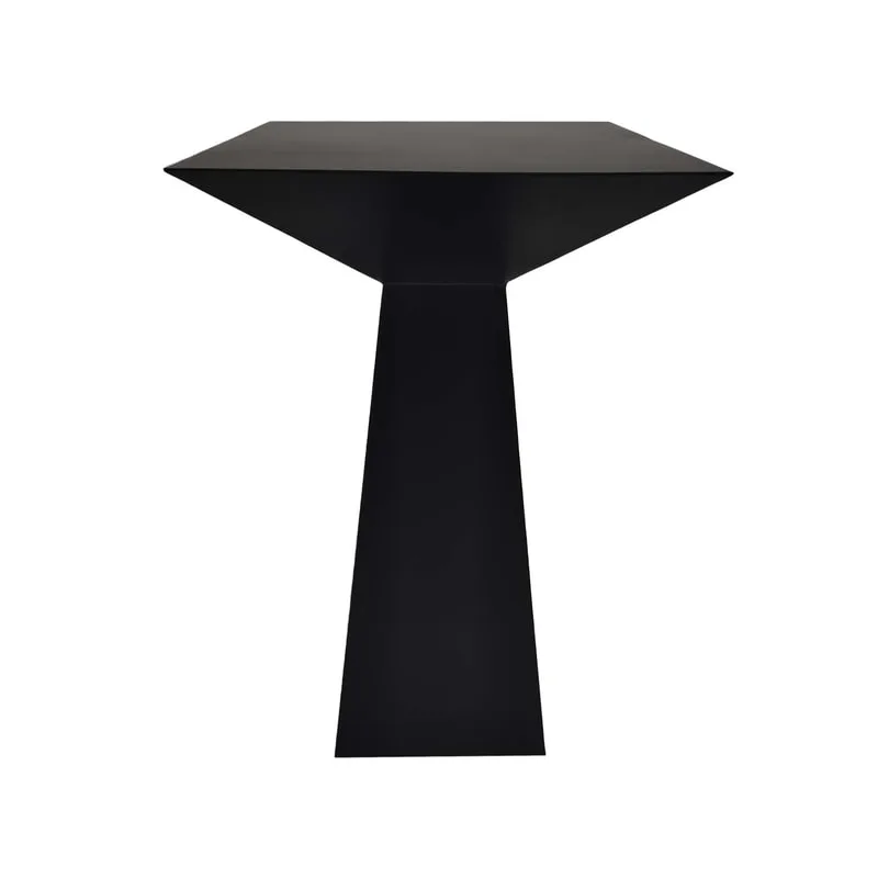 F-HT129-BL Vida high table in black powder coated metal