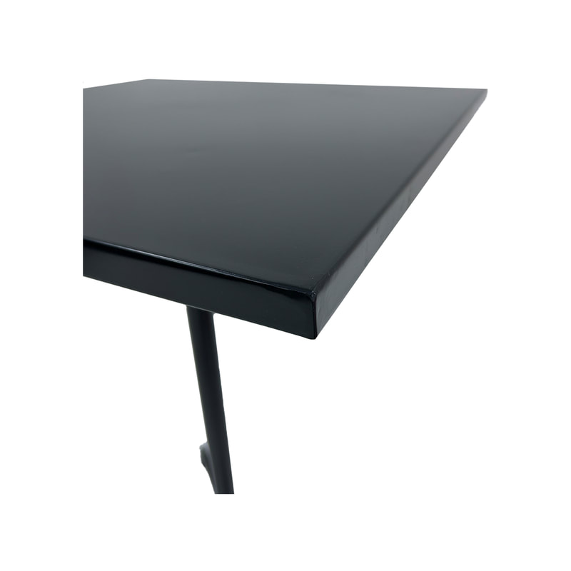 F-HT147-BL Austin high table in black powder coated finish with folding top