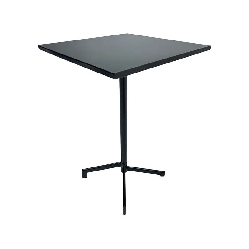 F-HT147-BL Austin high table in black powder coated finish with folding top