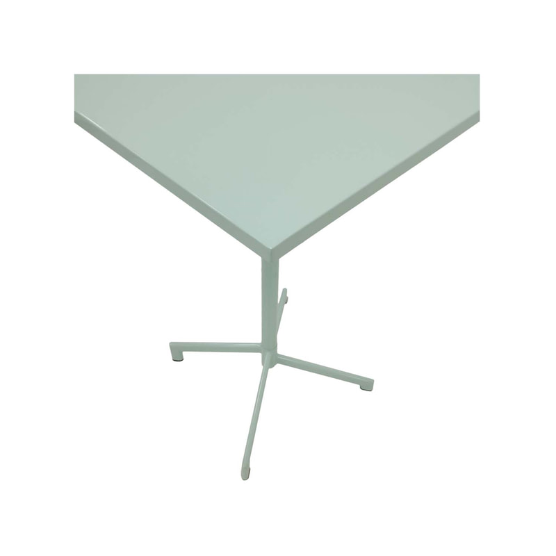 F-HT147-GM Austin high table in mint green powder coated finish with folding top