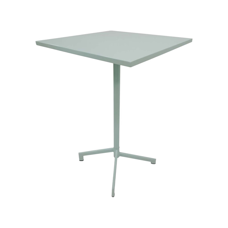 F-HT147-GM Austin high table in mint green powder coated finish with folding top