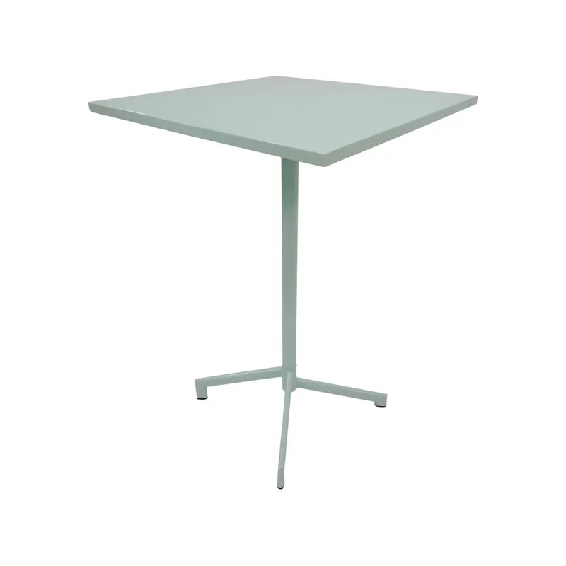 F-HT147-GM Austin high table in mint green powder coated finish with folding top