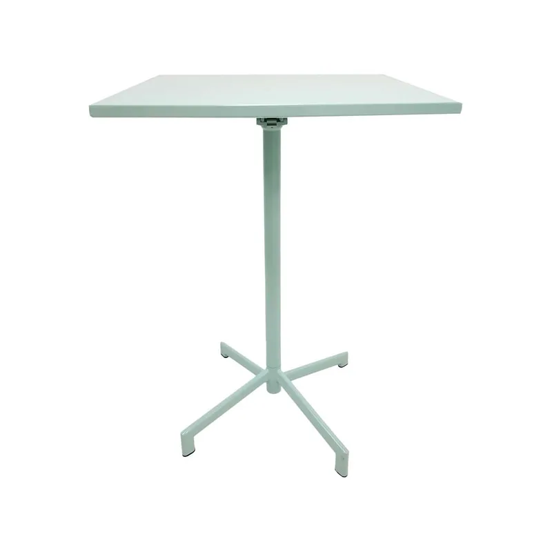 F-HT147-GM Austin high table in mint green powder coated finish with folding top