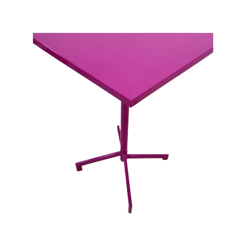 F-HT147-HP Austin high table in hot pink powder coated finish with folding top