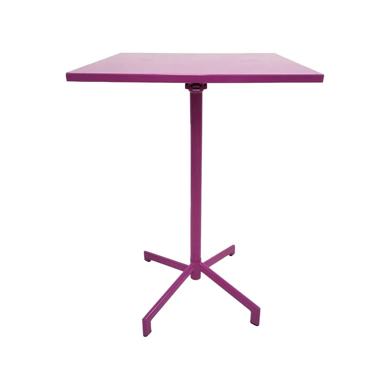 F-HT147-HP Austin high table in hot pink powder coated finish with folding top