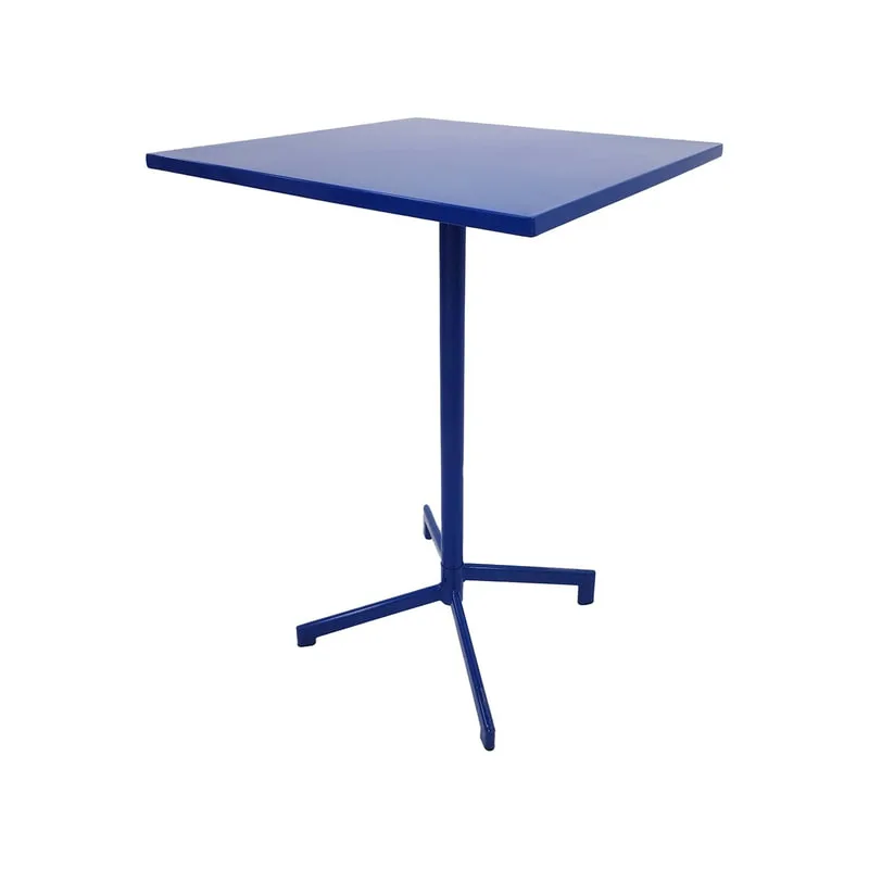 F-HT147-RB Austin high table in royal blue powder coated finish with folding top