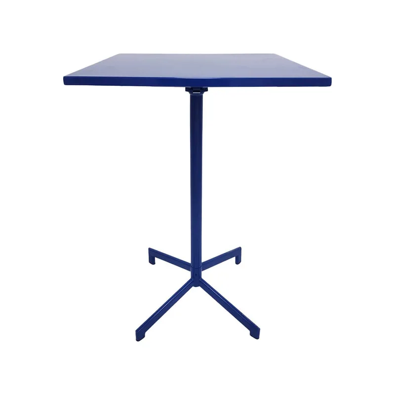 F-HT147-RB Austin high table in royal blue powder coated finish with folding top