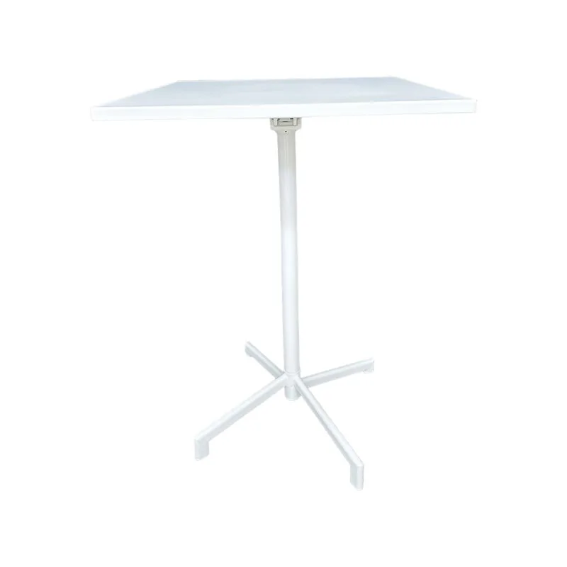 F-HT147-WH Austin high table in white powder coated finish with folding top