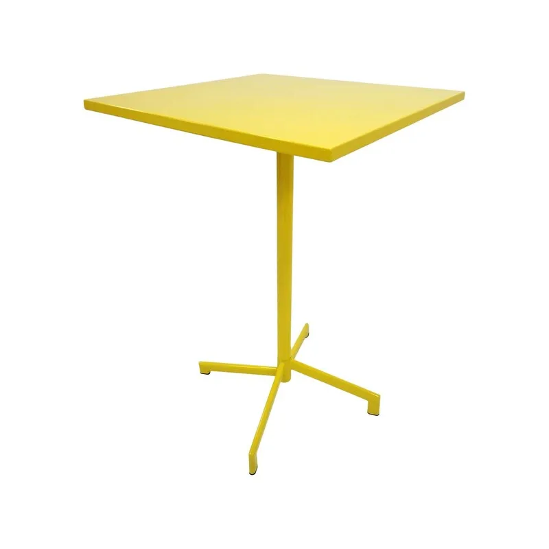 F-HT147-YL Austin high table in yellow powder coated finish with folding top