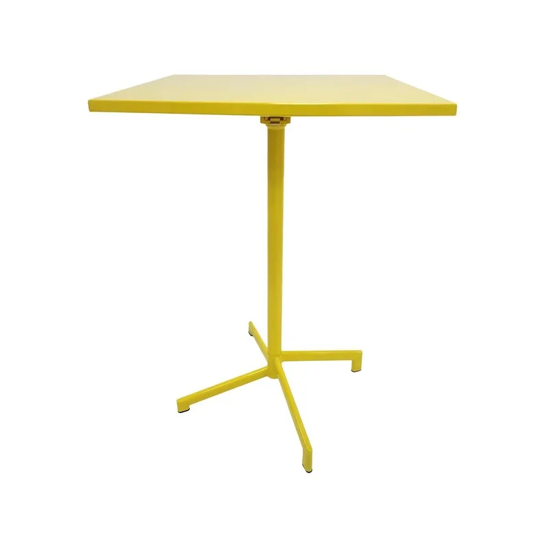 F-HT147-YL Austin high table in yellow powder coated finish with folding top