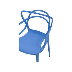 F-KC107-LB Billy kids chair in light blue plastic