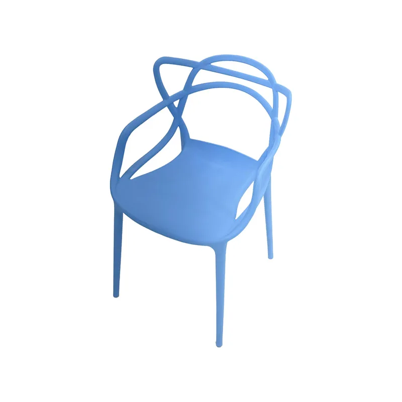 F-KC107-LB Billy kids chair in light blue plastic