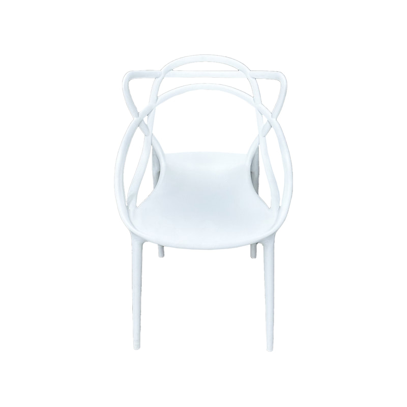 F-KC107-WH Billy kids chair in white plastic