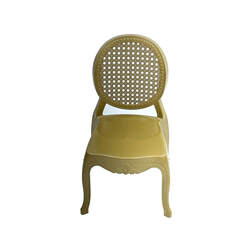 F-KC108-WH Sammy kids chair in champagne gold plastic